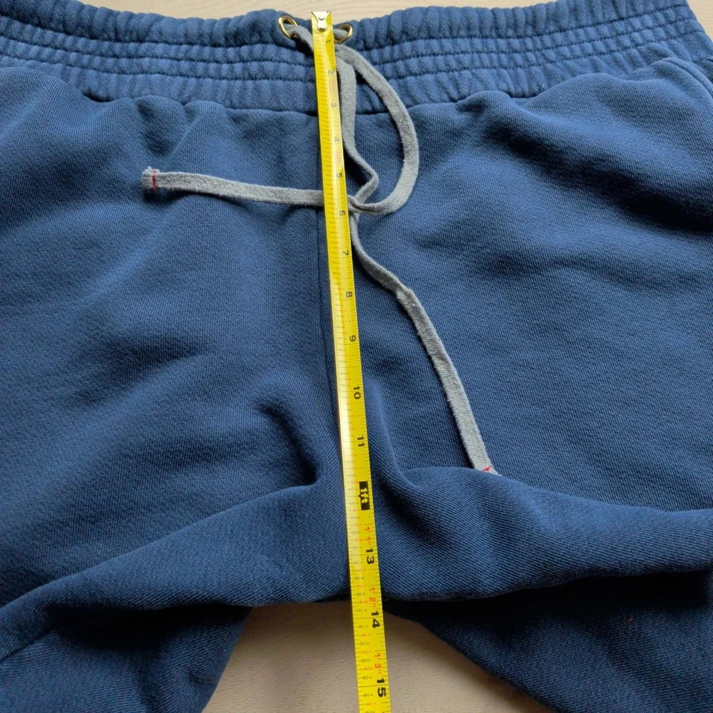 Les Tien Heavyweight Yacht Shorts Mens XL Blue Structured Fleece Made in USA